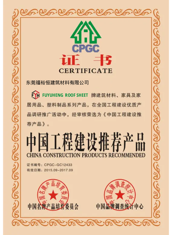 China Construction Products Recommended