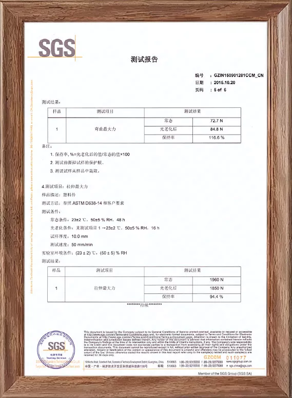 SGS Mechanical Properties Test